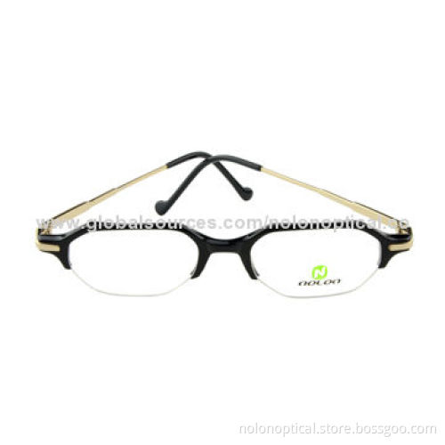 Fashion acetate retro eyeglass frames, logo can be printed